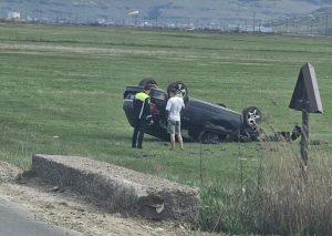 accident la Iasi cu masina de Bacau